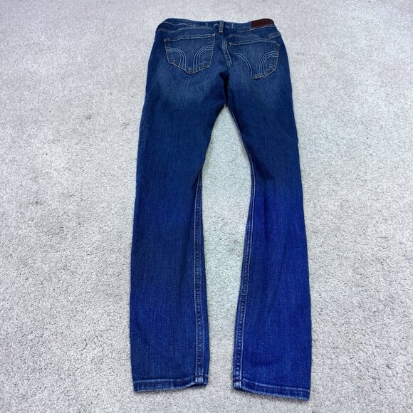 Hollister Jeans High Rise Super Skinny Blue Distressed Pockets Women’s Size 5 - Picture 12 of 12